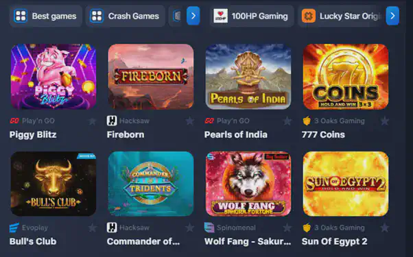 Lucky Star casino games India