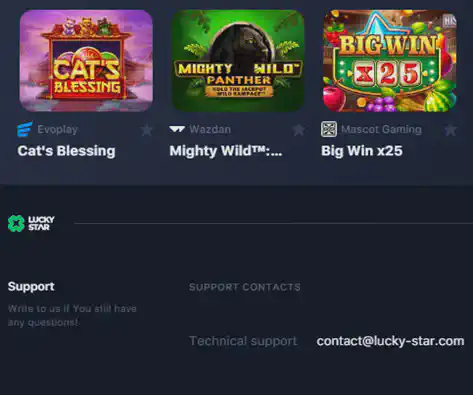 Lucky Star support service